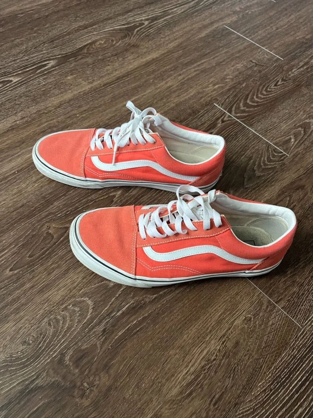 Vans Mens Size 10 Rare Orange Tiger Colorway Used in Good Condition